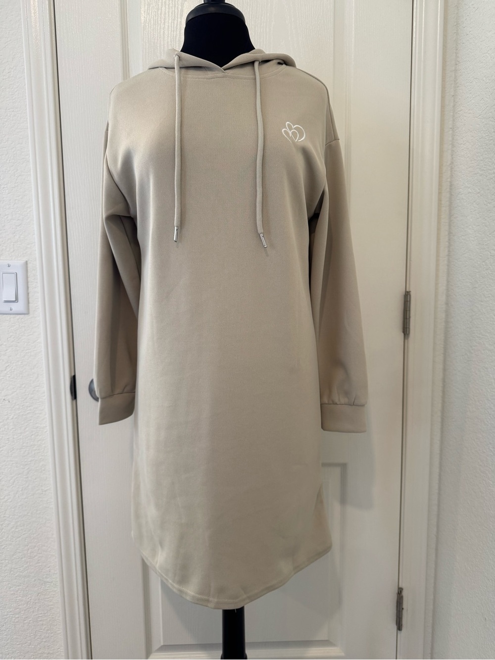 Taupe Hoodie Dress